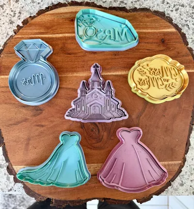 Wedding Cookie Cutters & Stamps