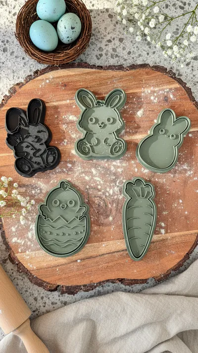 Easter Cookie Cutter Stamp Set
