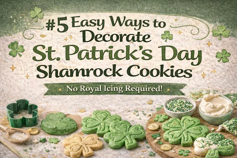 5 Easy Ways to Decorate St. Patrick's Day Shamrock Cookies (No Royal Icing Required!)