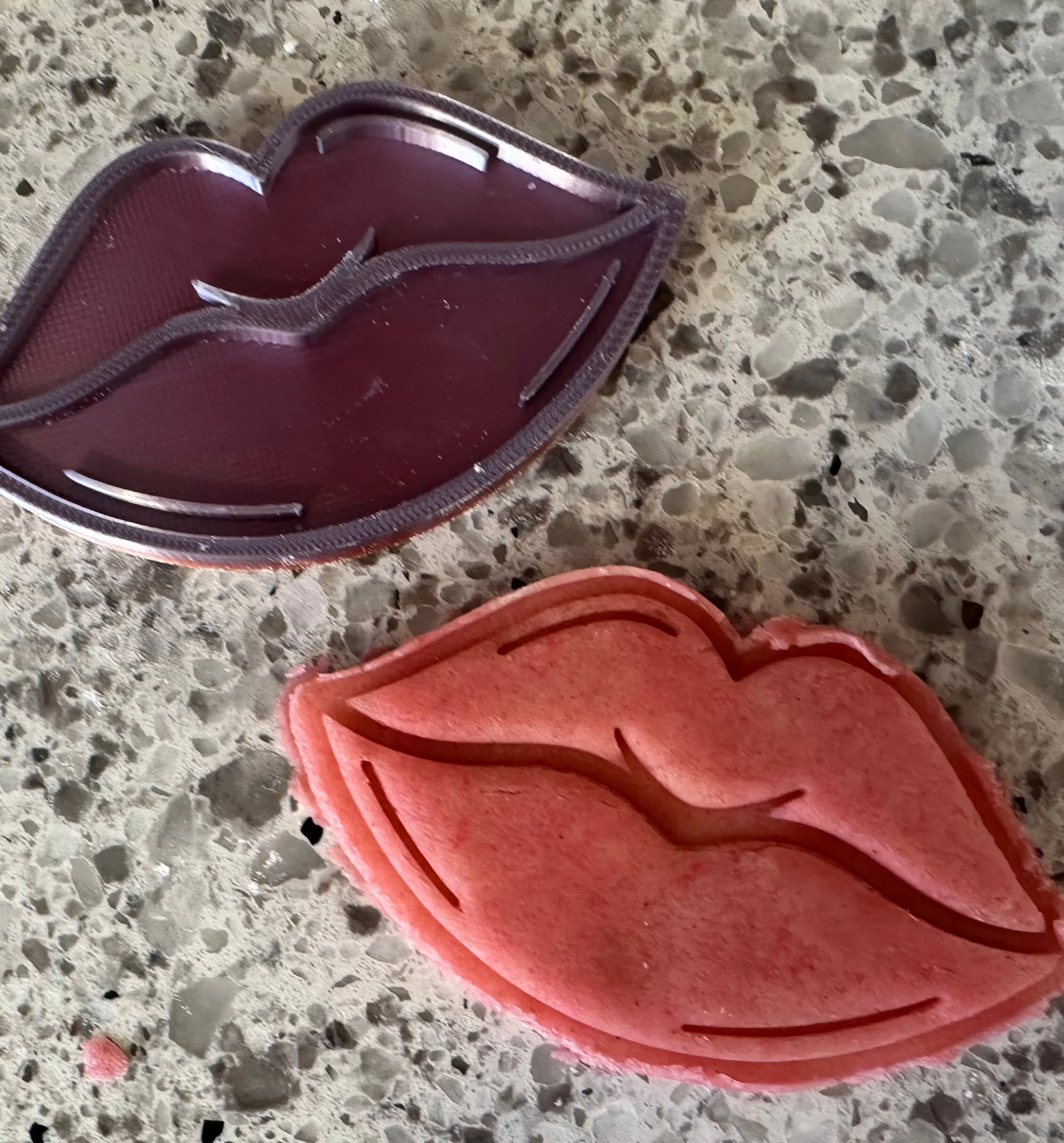 Valentine's Day BFF Baking Set with lip & heart shaped cookie cutters